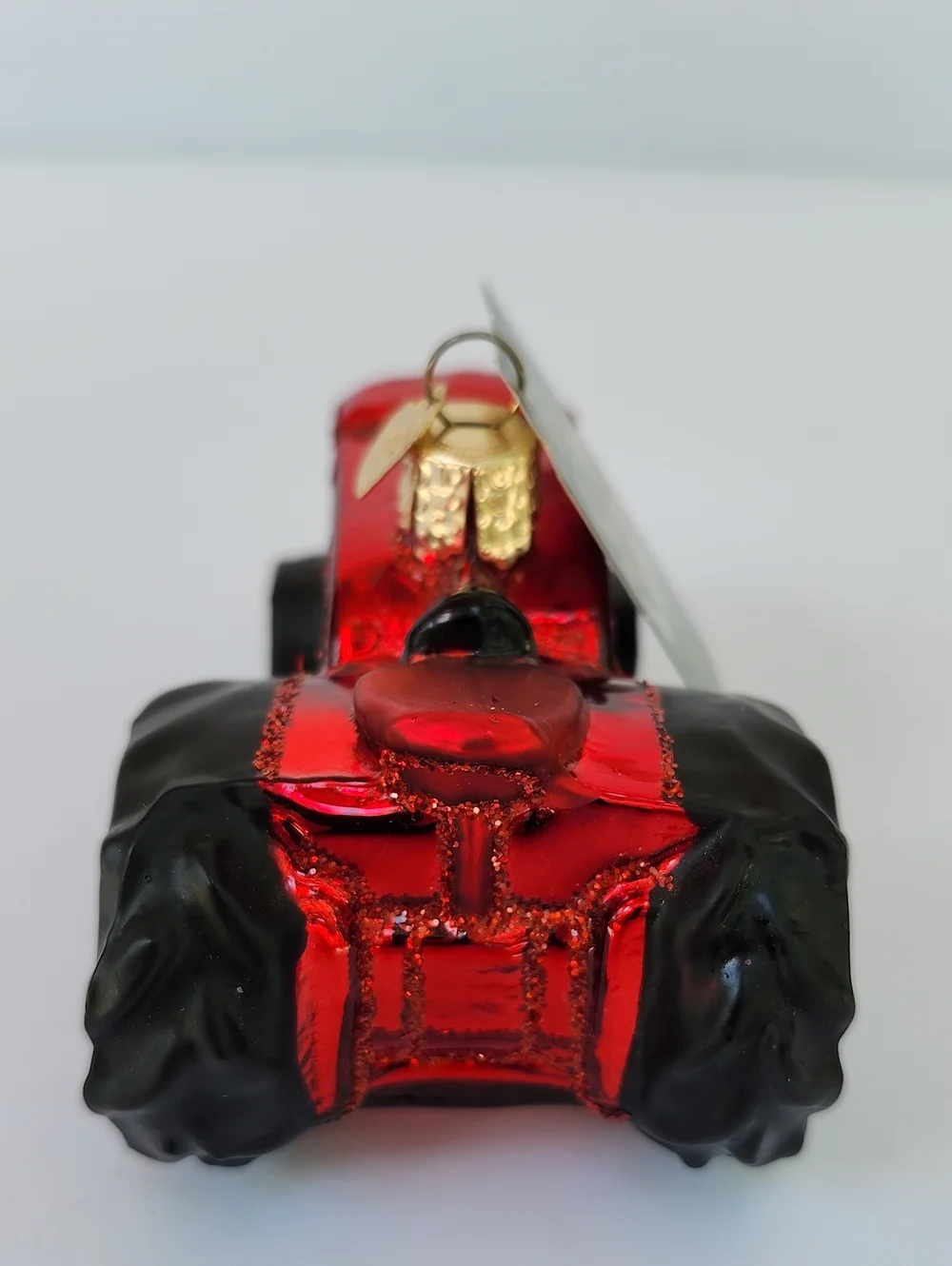 NWT OLD WORLD CHRISTMAS FARM TRACTOR HAND BLOWN ORNAMENT
